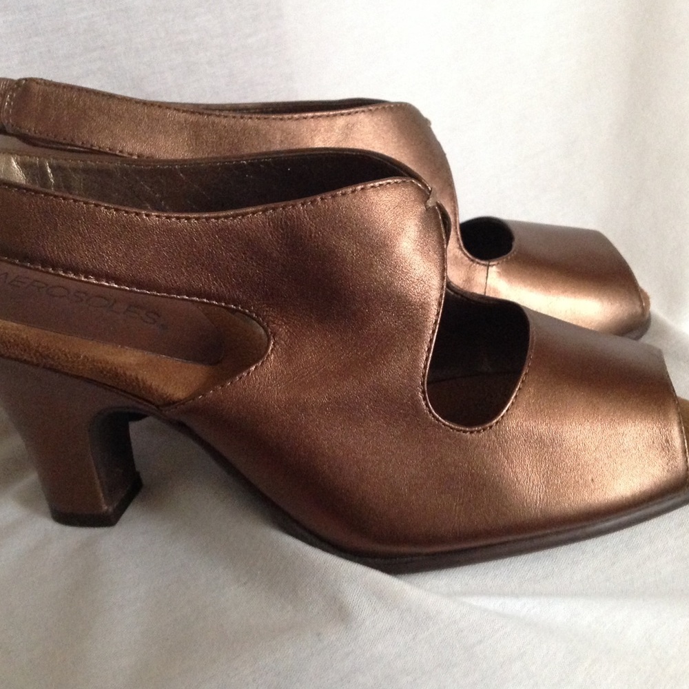 Aerosole Bronze Slingback Heel